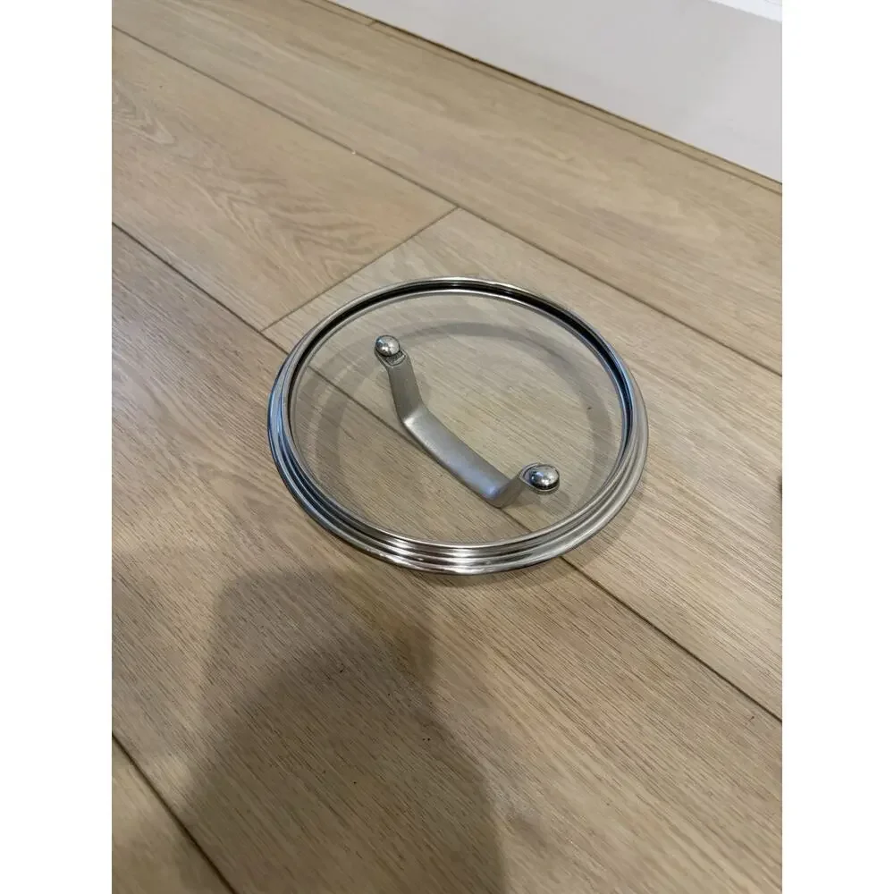 Ninja Clear Glass LID ONLY 6.5 Inch 1 Quart Heavy Duty Stainless Handle